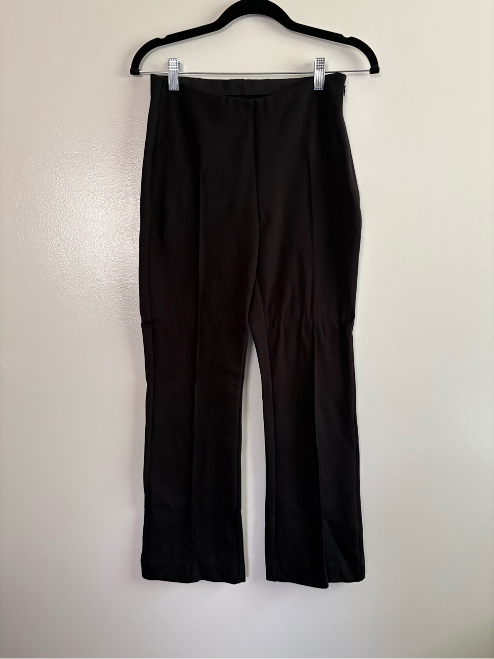 Everlane The Dream Kick Flare Black Pant Size Medium Modal Cotton Blend